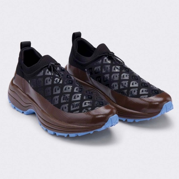 Rare VEJA AMELIE PICHARD Venturi SNEAKERS - BLACK/BROWN/AQUA women’s size 9 - Picture 2 of 11